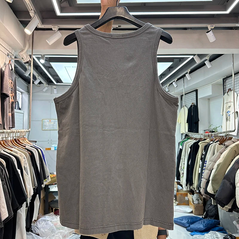 Gilet de basket vintage ample et lourd, broderie de la lettre BULLS 33, marque américaine rétro, tendance estivale...