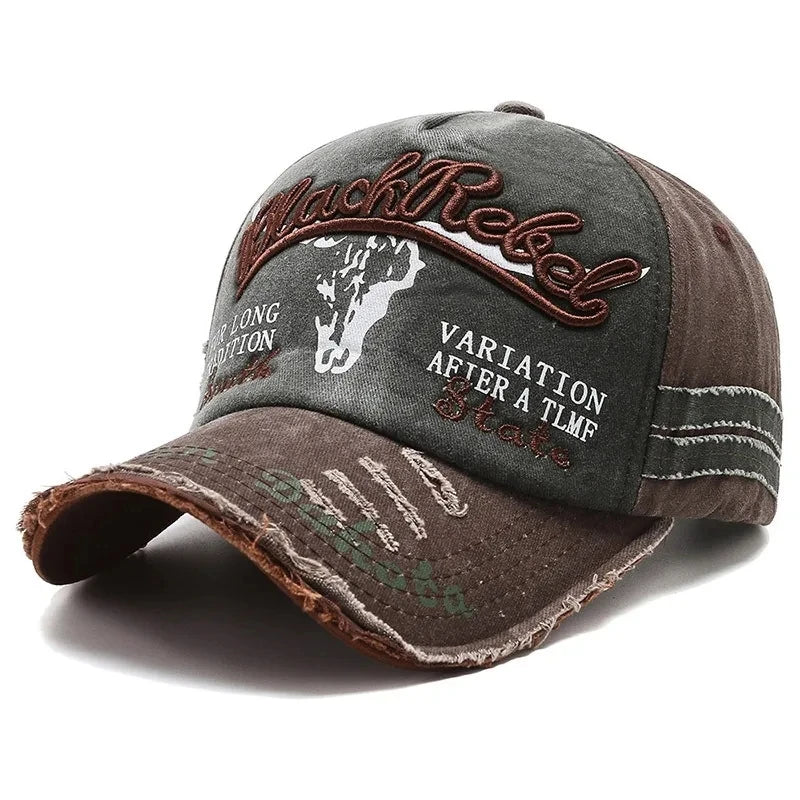 Casquette Vintage en coton délavé unisexe, casquette de Baseball avec lettres brodées, homme et femme..