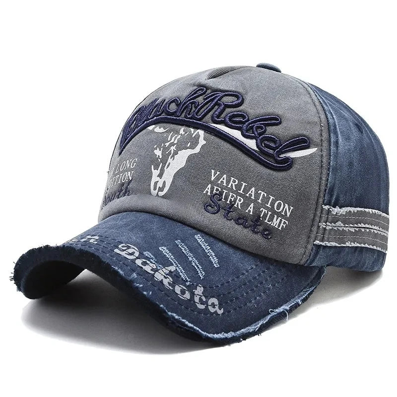 Casquette Vintage en coton délavé unisexe, casquette de Baseball avec lettres brodées, homme et femme..