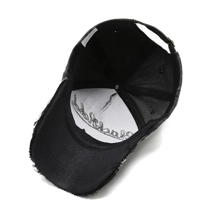 Casquette Vintage en coton délavé unisexe, casquette de Baseball avec lettres brodées, homme et femme..