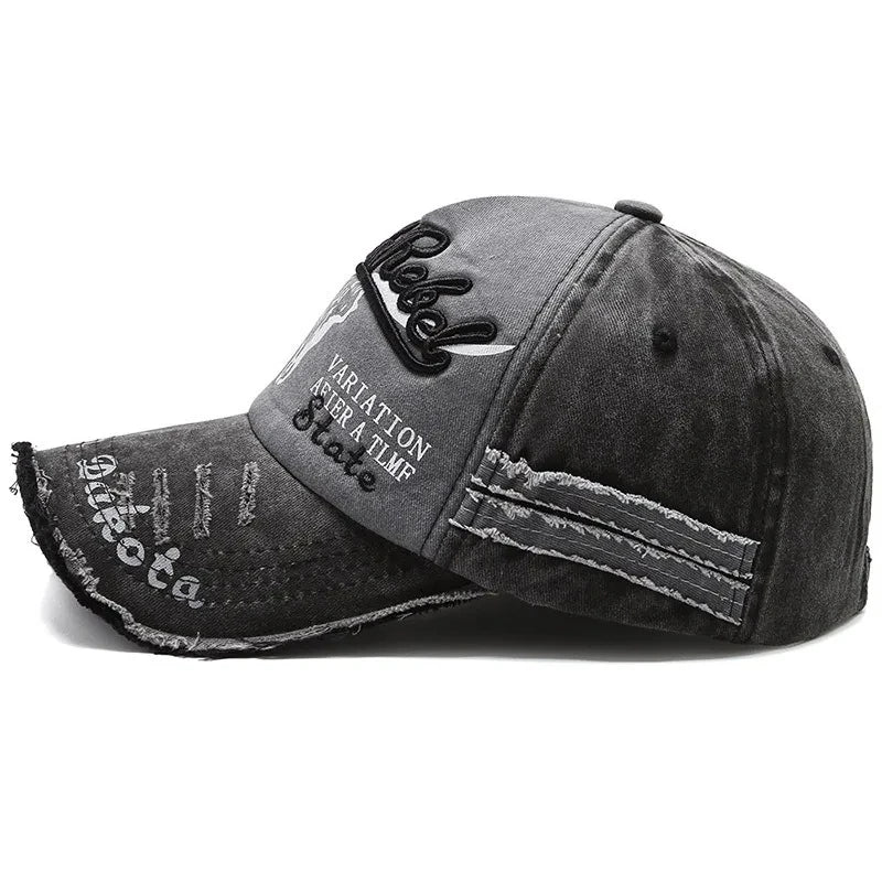 Casquette Vintage en coton délavé unisexe, casquette de Baseball avec lettres brodées, homme et femme..