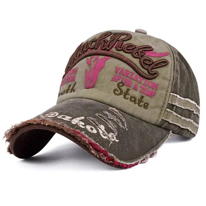 Casquette Vintage en coton délavé unisexe, casquette de Baseball avec lettres brodées, homme et femme..