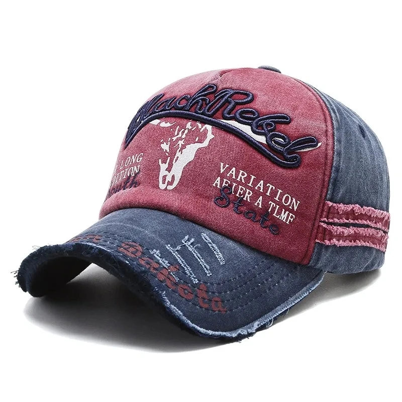 Casquette Vintage en coton délavé unisexe, casquette de Baseball avec lettres brodées, homme et femme..