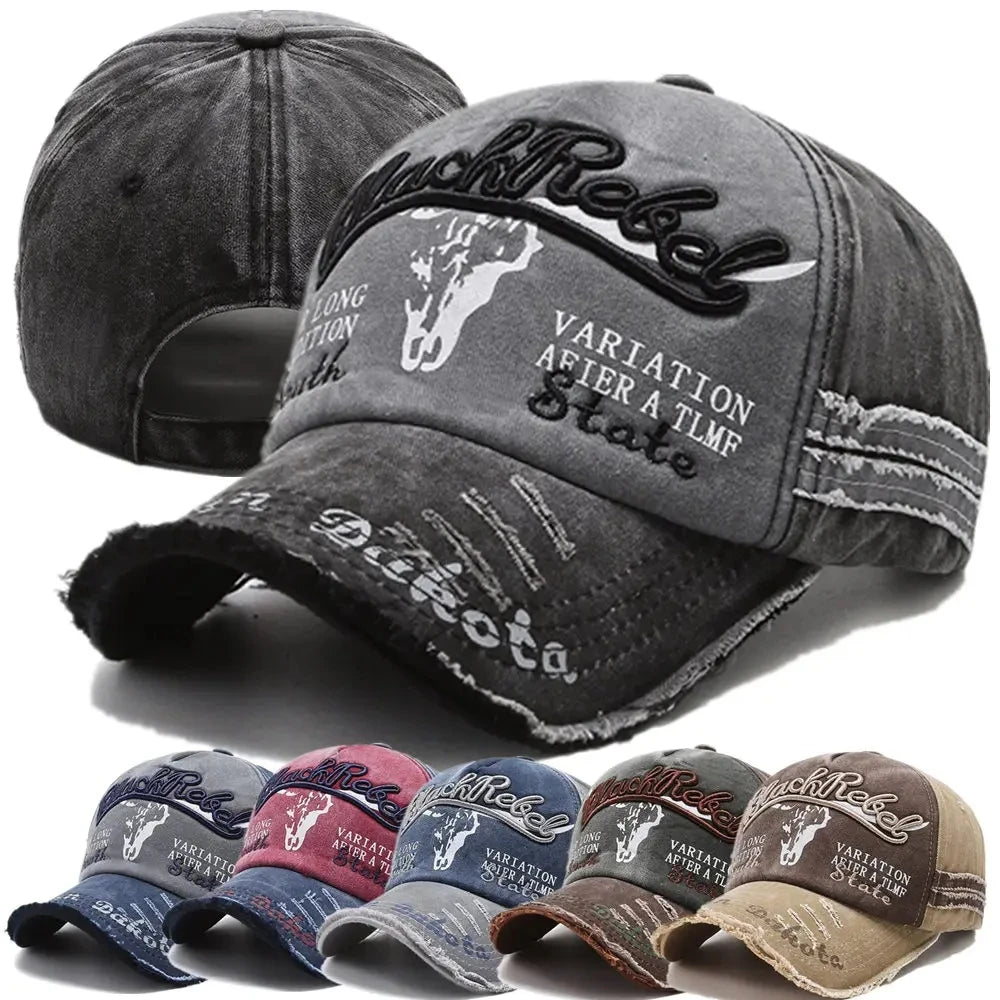 Casquette Vintage en coton délavé unisexe, casquette de Baseball avec lettres brodées, homme et femme..