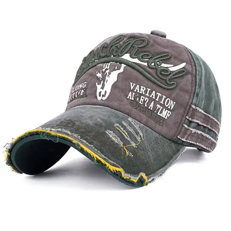 Casquette Vintage en coton délavé unisexe, casquette de Baseball avec lettres brodées, homme et femme..