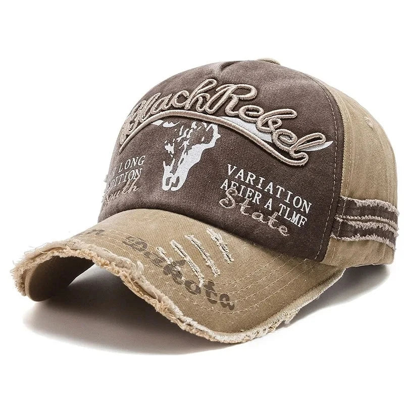 Casquette Vintage en coton délavé unisexe, casquette de Baseball avec lettres brodées, homme et femme..