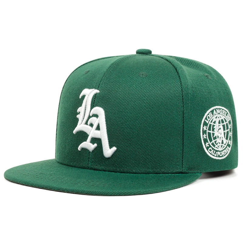 Chapeau de Baseball Simple en coton brodé avec lettres de la terre de Los Ange , chapeau HipHop d'extérieur, nouvelle collection 2025
