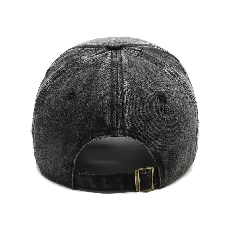 Casquette Vintage en coton délavé unisexe, casquette de Baseball avec lettres brodées, homme et femme..