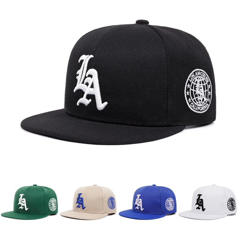 Chapeau de Baseball Simple en coton brodé avec lettres de la terre de Los Ange , chapeau HipHop d'extérieur, nouvelle collection 2025